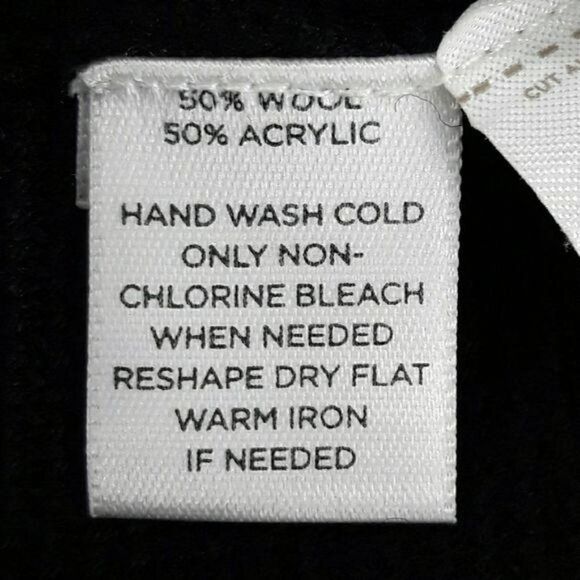 Ann Taylor Loft Skirt Straight Wool Knit Color Blocked Black Gray Size XL - Picture 9 of 11